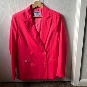 Bershka panton pink double breasted blazer